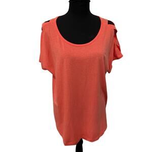 NWT Tek Gear ladies coral tone Dri Tek top L